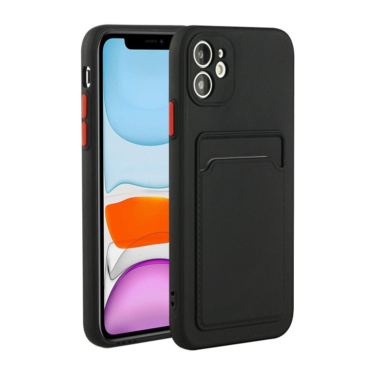 For iPhone 12 mini Card Slot Design Shockproof TPU Protective Case