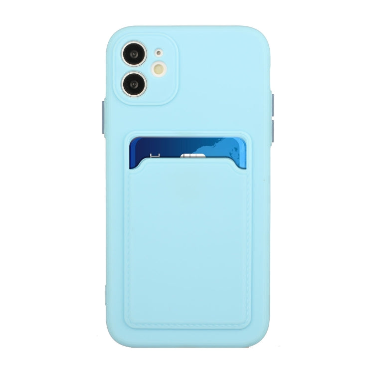 For iPhone 12 mini Card Slot Design Shockproof TPU Protective Case