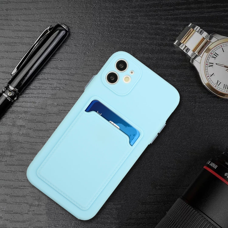 For iPhone 12 mini Card Slot Design Shockproof TPU Protective Case