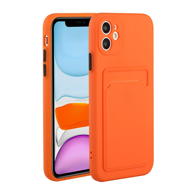 For iPhone 12 mini Card Slot Design Shockproof TPU Protective Case