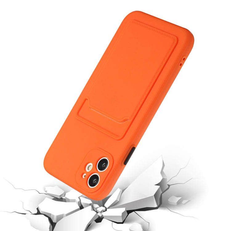 For iPhone 12 mini Card Slot Design Shockproof TPU Protective Case