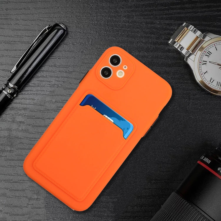 For iPhone 12 mini Card Slot Design Shockproof TPU Protective Case