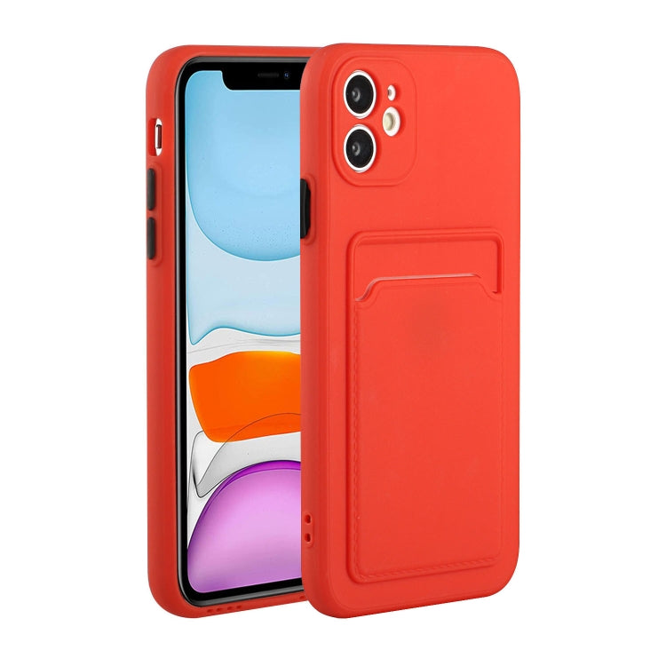 For iPhone 12 mini Card Slot Design Shockproof TPU Protective Case