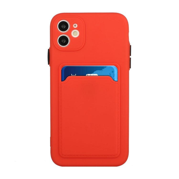 For iPhone 12 mini Card Slot Design Shockproof TPU Protective Case
