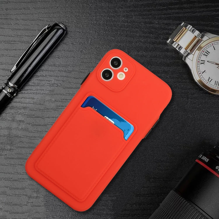 For iPhone 12 mini Card Slot Design Shockproof TPU Protective Case