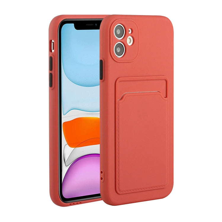 For iPhone 12 mini Card Slot Design Shockproof TPU Protective Case