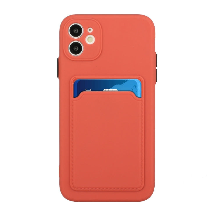 For iPhone 12 mini Card Slot Design Shockproof TPU Protective Case