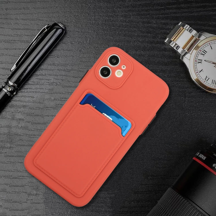 For iPhone 12 mini Card Slot Design Shockproof TPU Protective Case