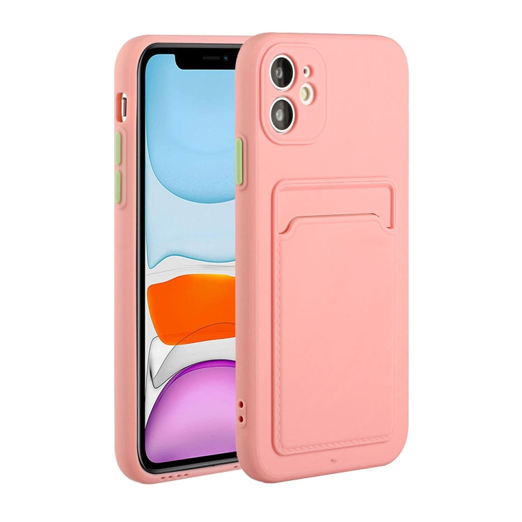 For iPhone 12 mini Card Slot Design Shockproof TPU Protective Case