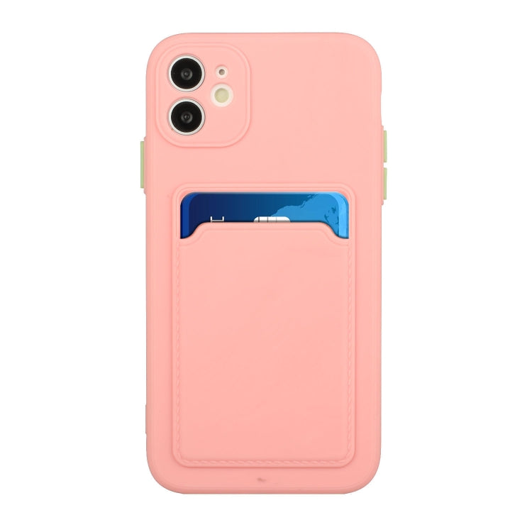 For iPhone 12 mini Card Slot Design Shockproof TPU Protective Case