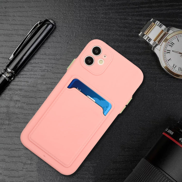 For iPhone 12 mini Card Slot Design Shockproof TPU Protective Case