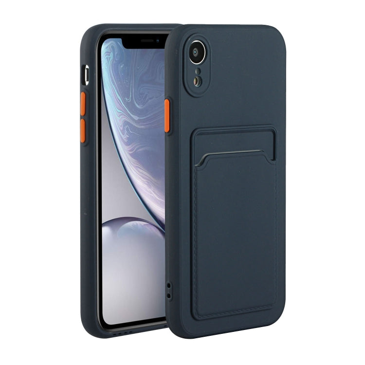 For iPhone XR Card Slot Design Shockproof TPU Protective Case