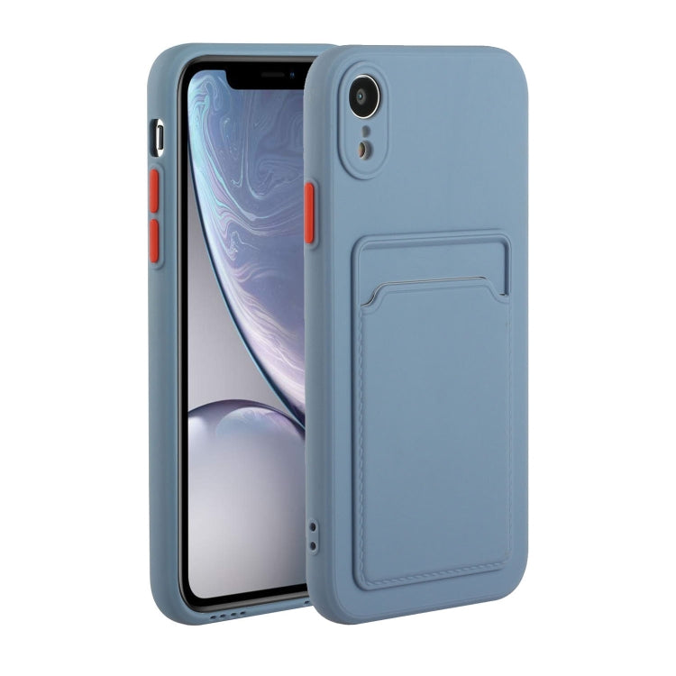 For iPhone XR Card Slot Design Shockproof TPU Protective Case