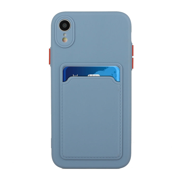For iPhone XR Card Slot Design Shockproof TPU Protective Case