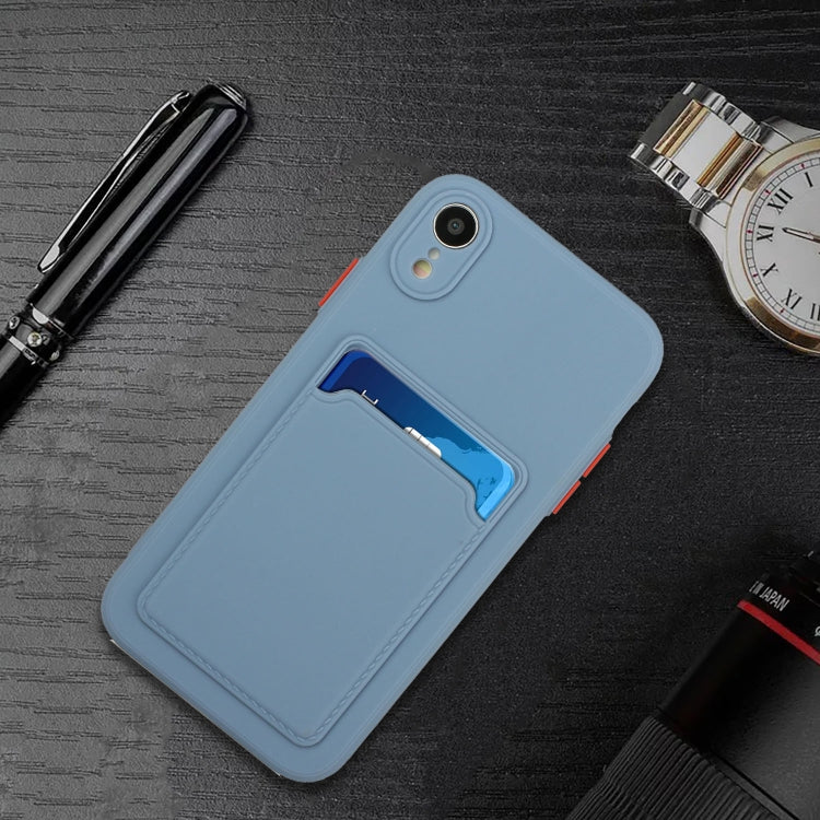 For iPhone XR Card Slot Design Shockproof TPU Protective Case