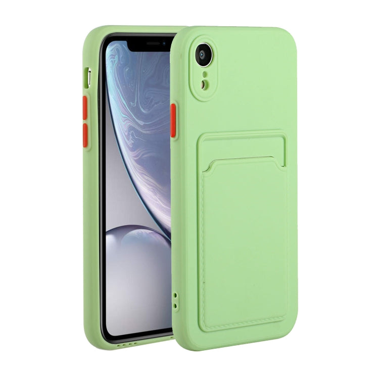 For iPhone XR Card Slot Design Shockproof TPU Protective Case