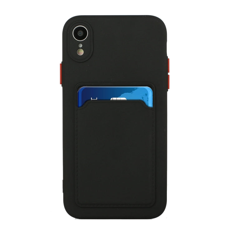 For iPhone XR Card Slot Design Shockproof TPU Protective Case