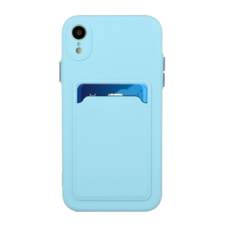 For iPhone XR Card Slot Design Shockproof TPU Protective Case