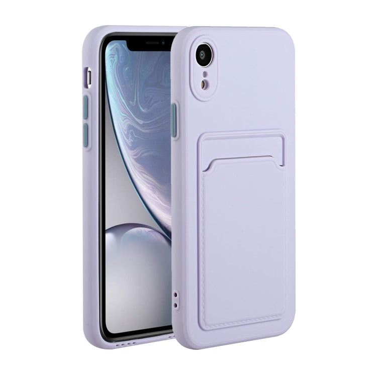 For iPhone XR Card Slot Design Shockproof TPU Protective Case