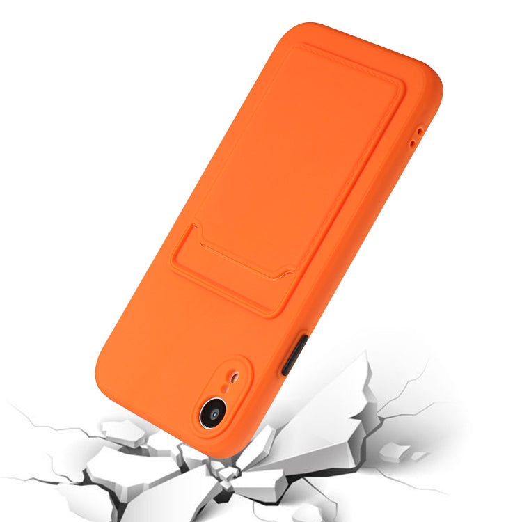 For iPhone XR Card Slot Design Shockproof TPU Protective Case