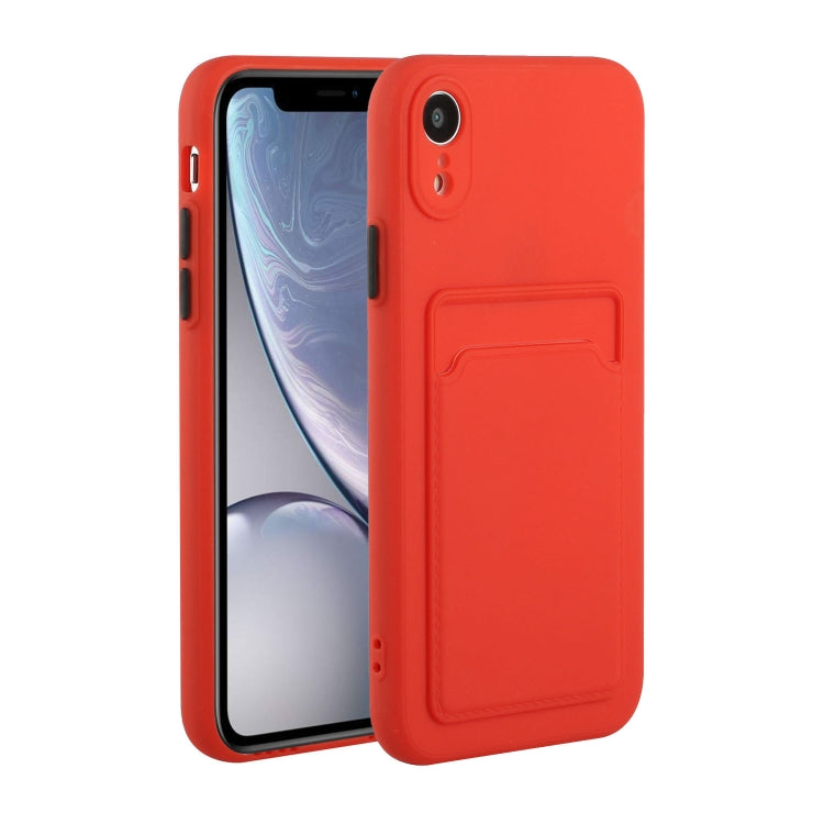 For iPhone XR Card Slot Design Shockproof TPU Protective Case