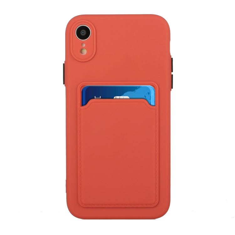 For iPhone XR Card Slot Design Shockproof TPU Protective Case