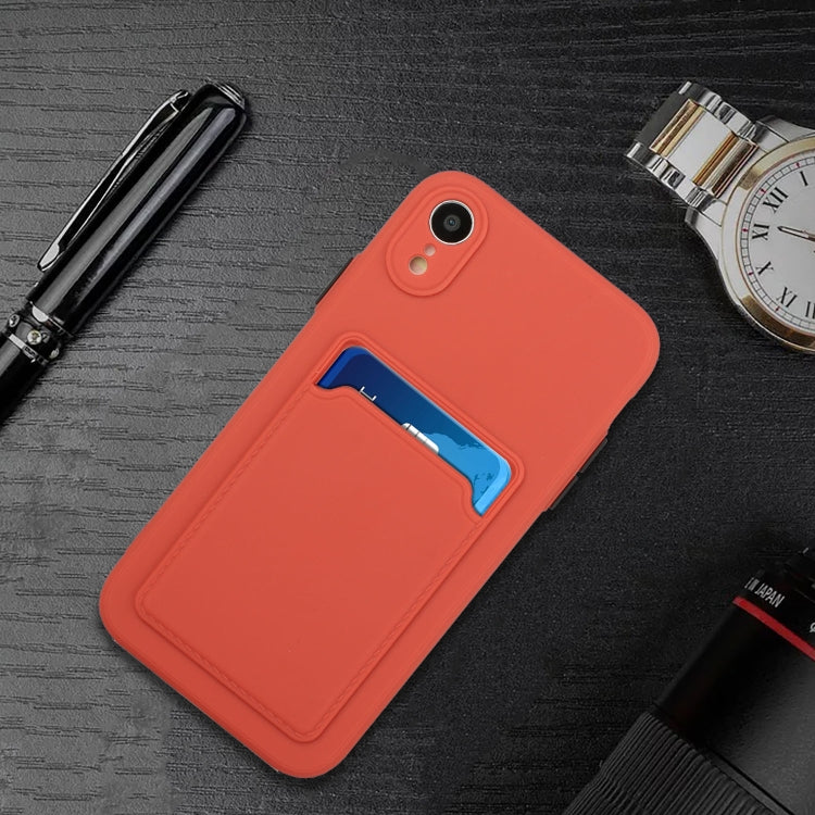 For iPhone XR Card Slot Design Shockproof TPU Protective Case
