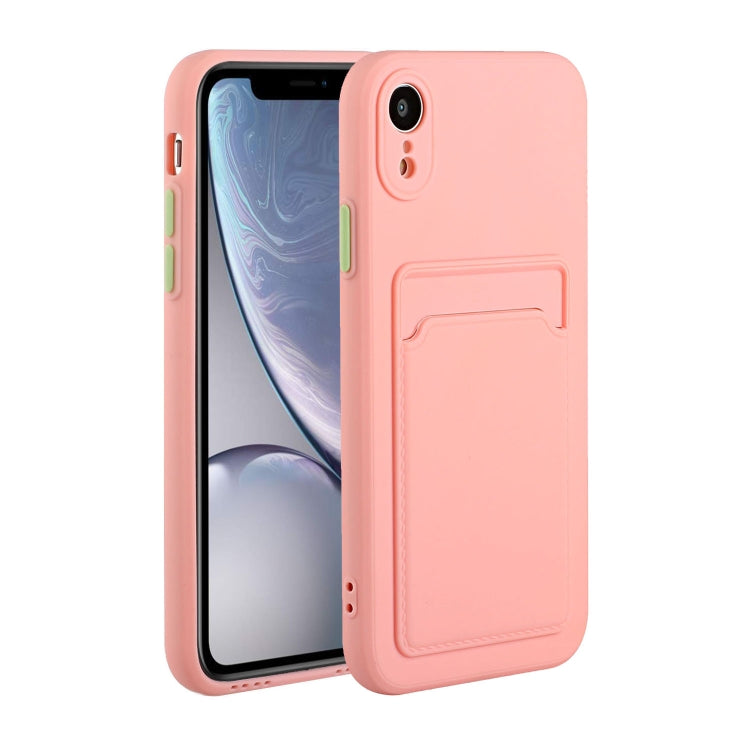 For iPhone XR Card Slot Design Shockproof TPU Protective Case