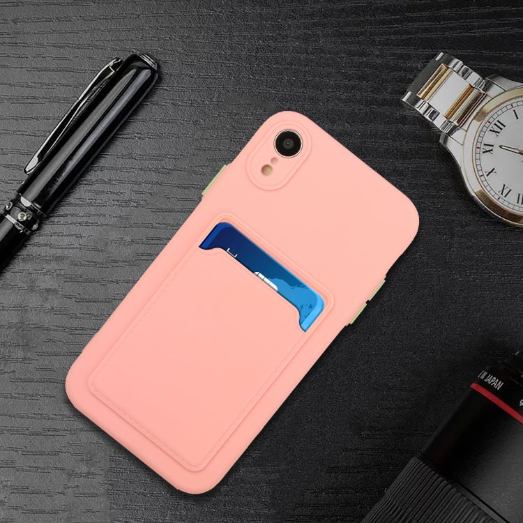 For iPhone XR Card Slot Design Shockproof TPU Protective Case
