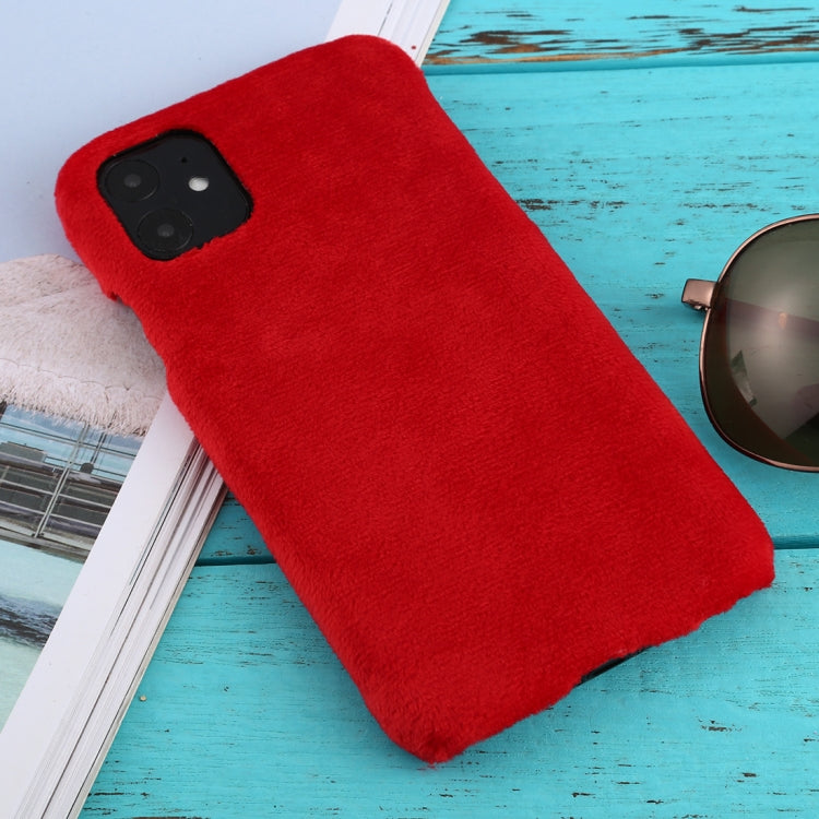 For iPhone 11 Shockproof Plush Back Protective Case