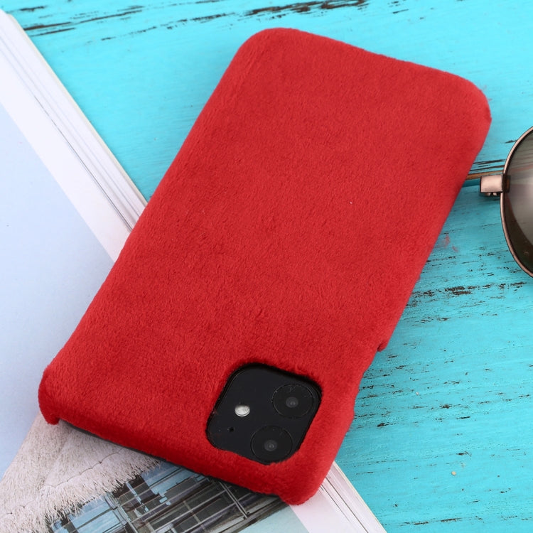 For iPhone 11 Shockproof Plush Back Protective Case