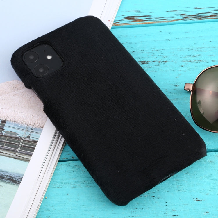 For iPhone 11 Shockproof Plush Back Protective Case