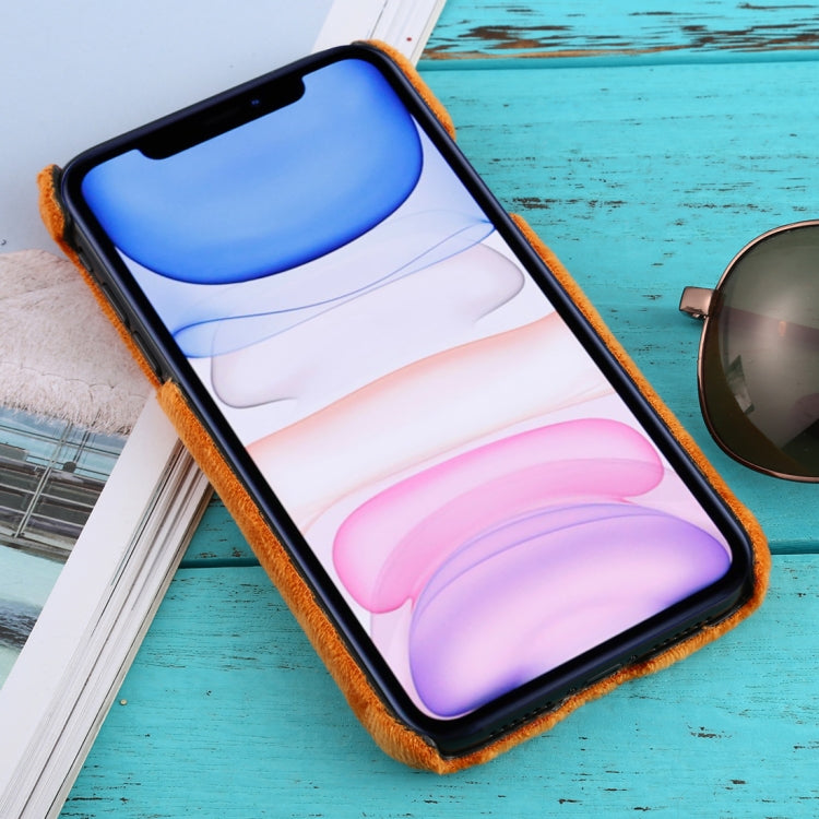 For iPhone 11 Shockproof Plush Back Protective Case