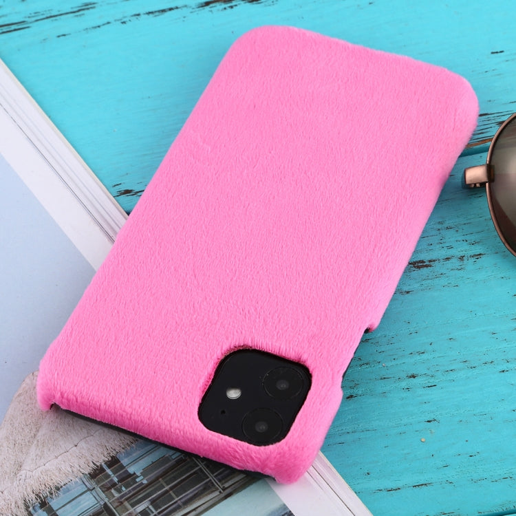 For iPhone 11 Shockproof Plush Back Protective Case