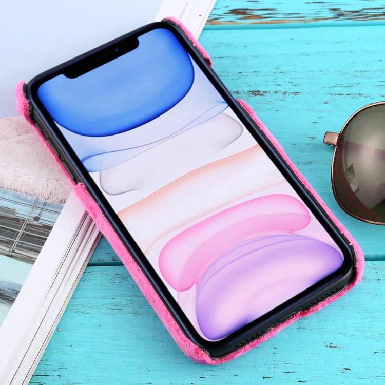 For iPhone 11 Shockproof Plush Back Protective Case
