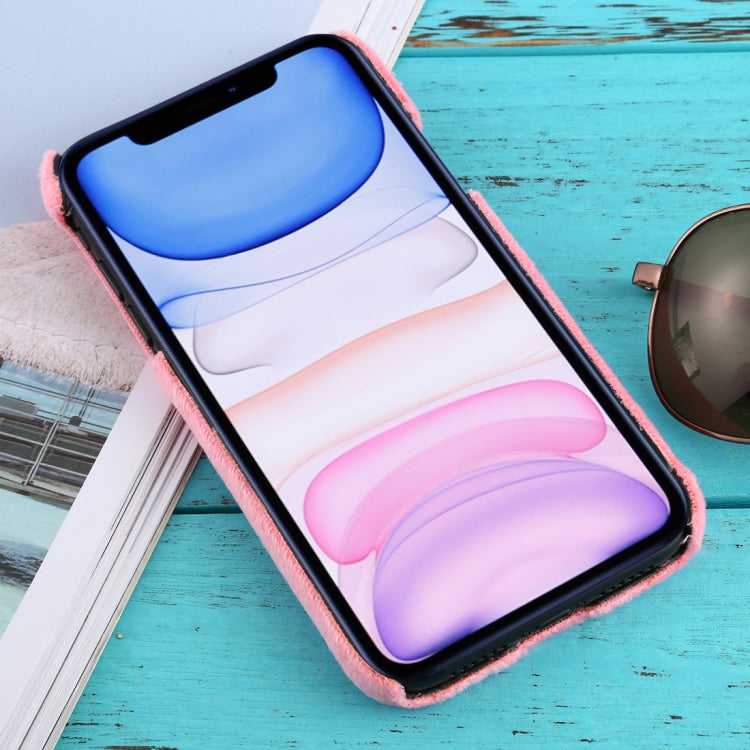 For iPhone 11 Shockproof Plush Back Protective Case