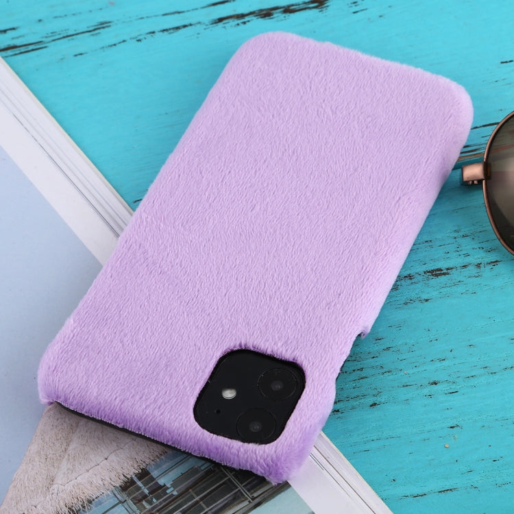For iPhone 11 Shockproof Plush Back Protective Case