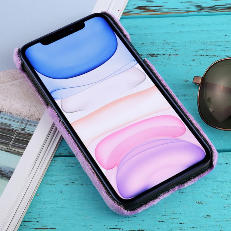 For iPhone 11 Shockproof Plush Back Protective Case