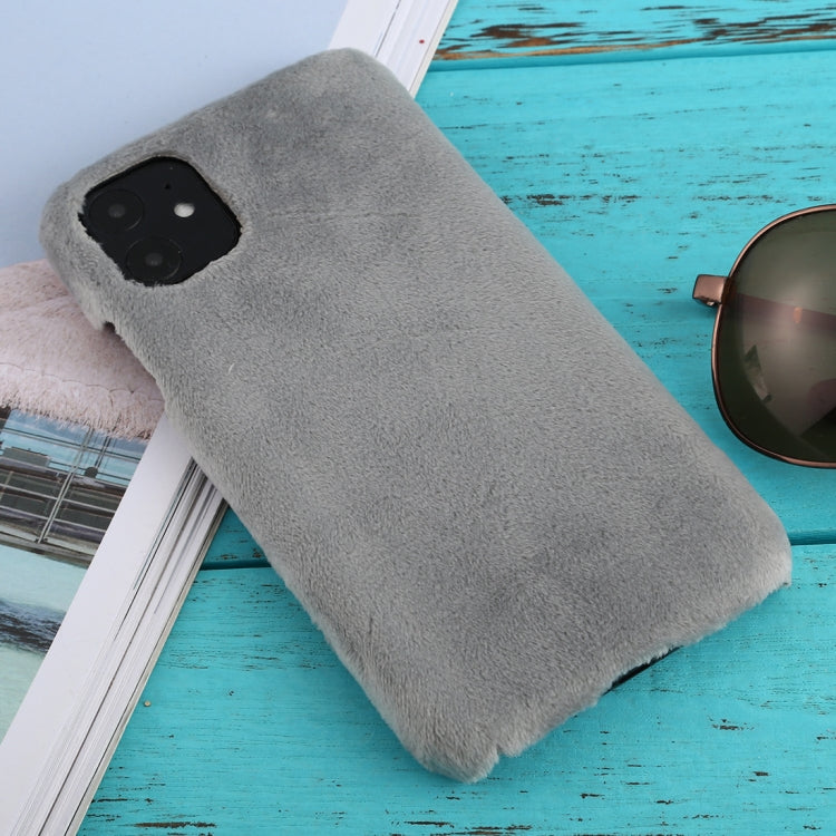 For iPhone 11 Shockproof Plush Back Protective Case
