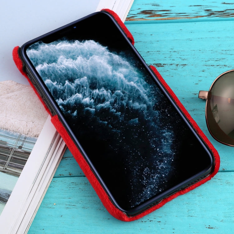 For iPhone 11 Pro Shockproof Plush Back Protective Case