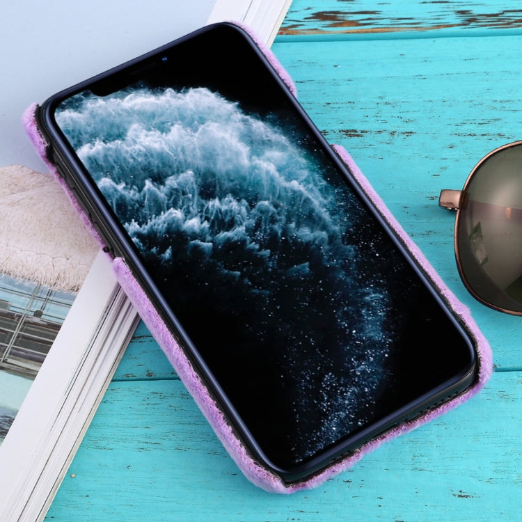 For iPhone 11 Pro Shockproof Plush Back Protective Case