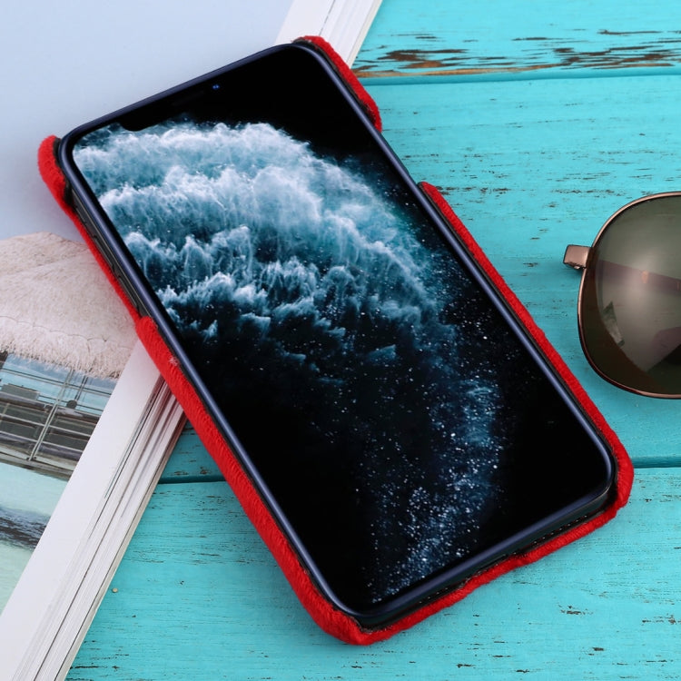 For iPhone 11 Pro Max Shockproof Plush Back Protective Case