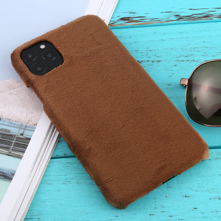 For iPhone 11 Pro Max Shockproof Plush Back Protective Case