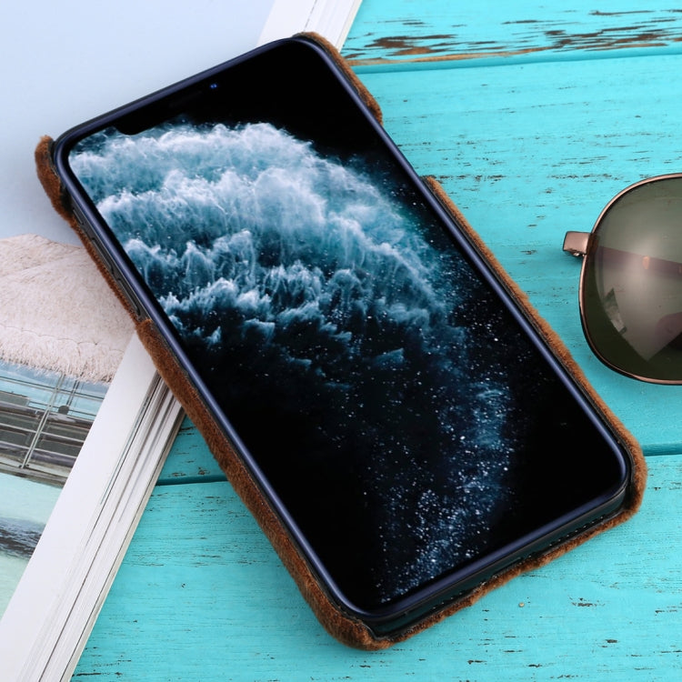 For iPhone 11 Pro Max Shockproof Plush Back Protective Case