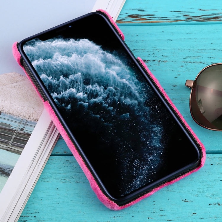 For iPhone 11 Pro Max Shockproof Plush Back Protective Case