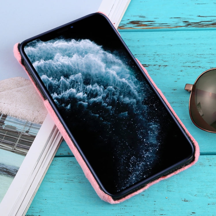 For iPhone 11 Pro Max Shockproof Plush Back Protective Case