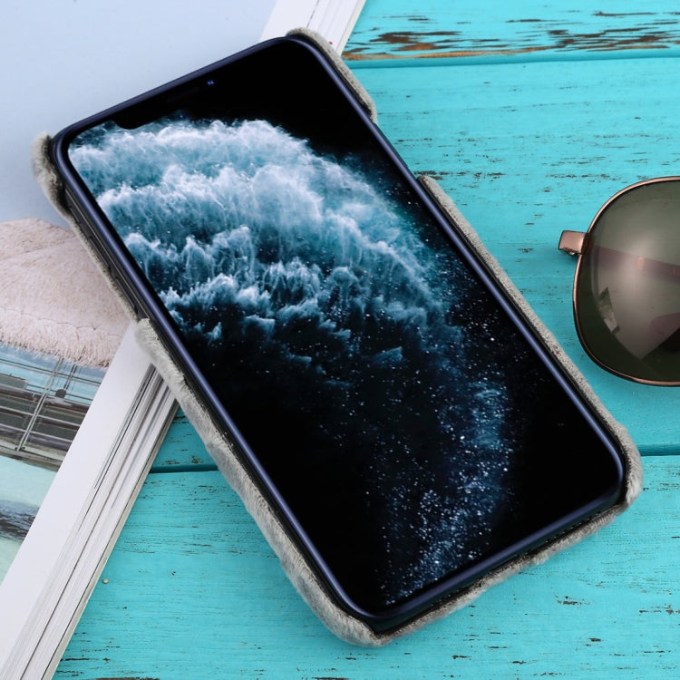 For iPhone 11 Pro Max Shockproof Plush Back Protective Case