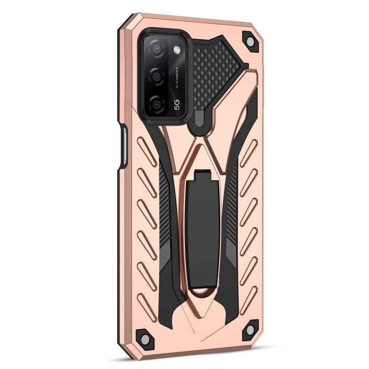 For OPPO A54 / A74 / A93 5G Shockproof TPU + PC Protective Case with Holder