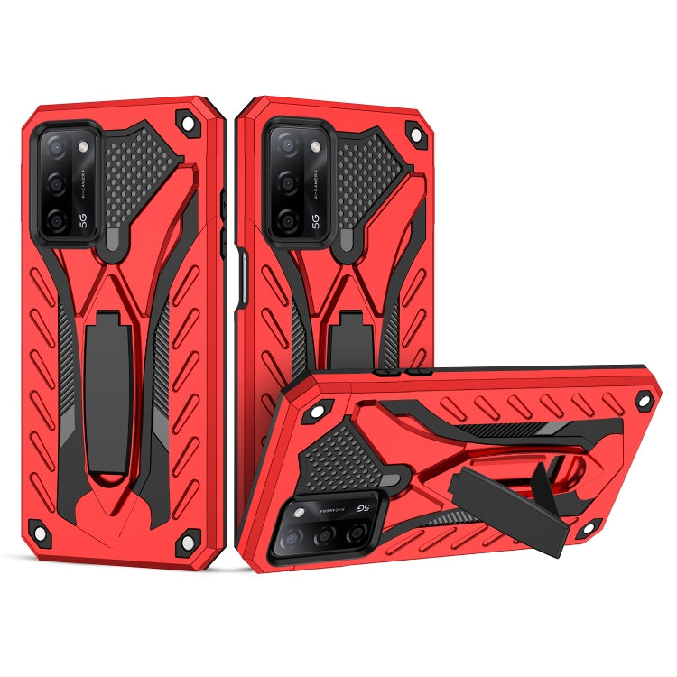 For OPPO A54 / A74 / A93 5G Shockproof TPU + PC Protective Case with Holder