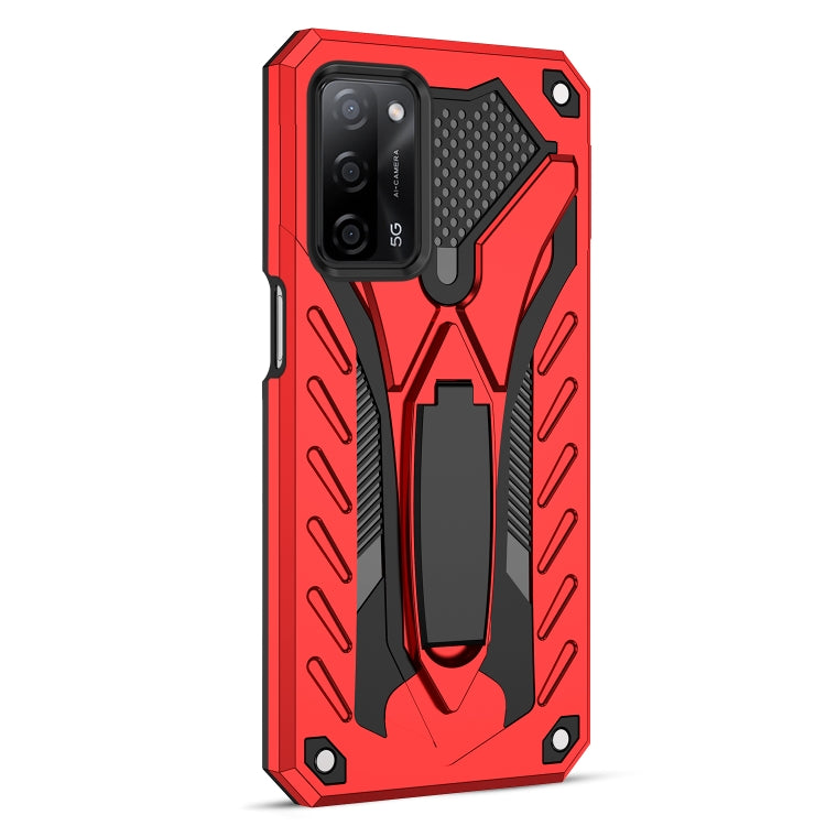 For OPPO A54 / A74 / A93 5G Shockproof TPU + PC Protective Case with Holder